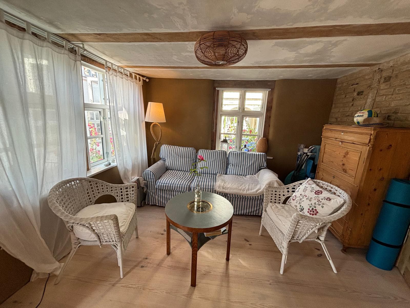 Fischerhaus am Meer Wohnzimmer